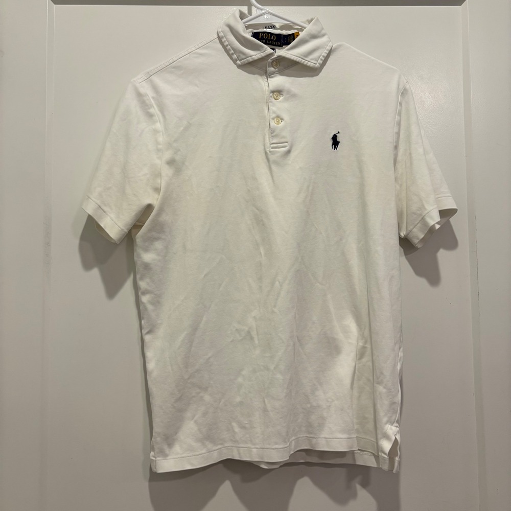 Polo Ralph Lauren Mens Classic Fit Short Sleeve Polo Shirt White Small